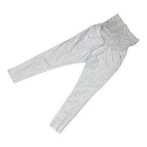 Liz Lange Maternity White Ankle Pants Size XS